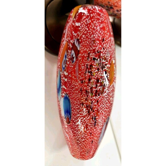 Genuine Hand Blown Lavai Art Glass Lamp Sconce Murano 4 Available Red + Multi - Picture 6 of 16